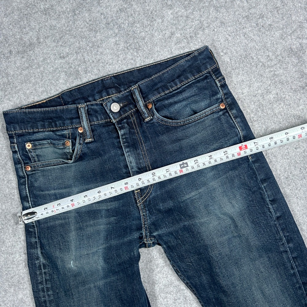 Levi's 510 Denim Jeans Mens 31x32 Blue Skinny Fit Stretch workwear dark wash - Picture 12 of 16